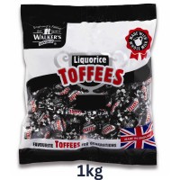 Walkers Liquorice Toffee - 1 KG BULK BAG - Best Before: 24.08.26